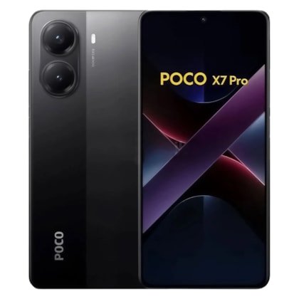 Smartphone Xiaomi Poco X7 Pro 5G Global 256GB 12GB RAM Dual SIM Tela 6.67 - Preto