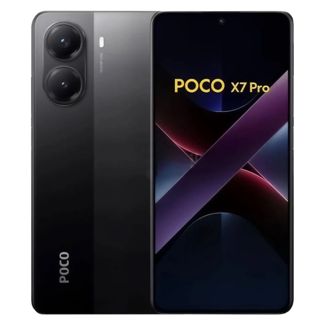 Smartphone Xiaomi Poco X7 Pro 5G Global 256GB 12GB RAM Dual SIM Tela 6.67 - Preto-f58163b0-564e-4c43-8a4d-ae4b8d8e5e8f