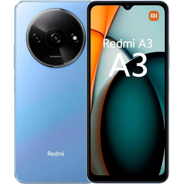 Smartphone Xiaomi Redmi A3  4G Dual Chip 128GB 4RAM Azul - Versão Global-eeee651c-0e5f-4e6b-9ee1-f62804fcc943