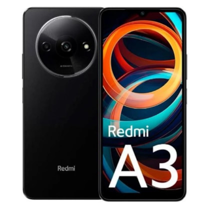 Smartphone Xiaomi Redmi A3  4G Dual Chip 128GB 4RAM Preto - Versão Global