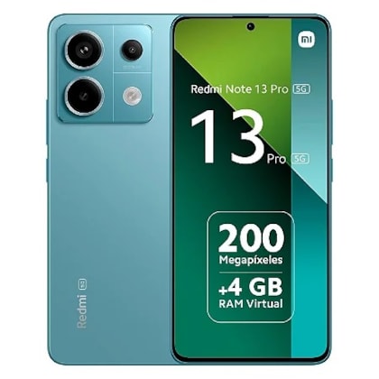 Smartphone Xiaomi Redmi Note 13 Pro 5G - 512GB 12RAM Ocean Teal ( azul ) - Versão Global