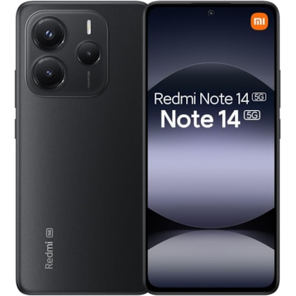 Smartphone Xiaomi Redmi Note 14 5G 256GB 8RAM Dual SIM - NFC ( SEM CAIXA ) - Black ( Preto ) - Versão global