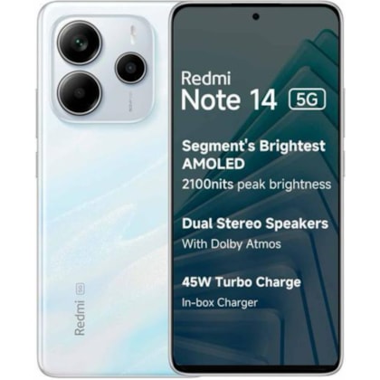 Smartphone Xiaomi Redmi Note 14 5G 256GB 8RAM Dual SIM - NFC ( SEM CAIXA ) - Green ( Verde ) - Versão global