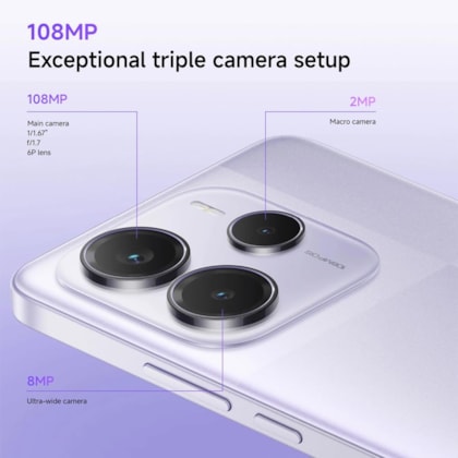 Smartphone Xiaomi Redmi Note 14 5G 256GB 8RAM Dual SIM - NFC ( SEM CAIXA ) - Purple ( Roxo ) - Versão global