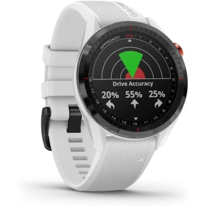 Smartwatch Garmin Approach S62 010-02200-01 com GPS/Bluetooth - Branco