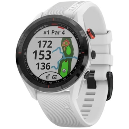 Smartwatch Garmin Approach S62 010-02200-01 com GPS/Bluetooth - Branco