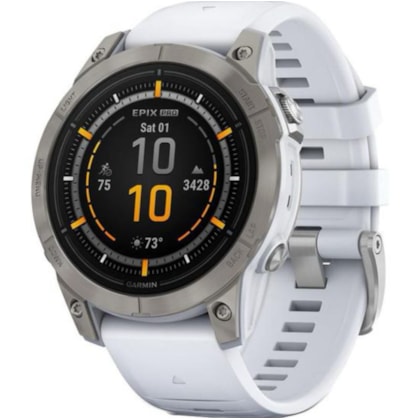 Smartwatch Garmin Epix Pro ( Gen 2 ) Sapphire 010-02803-20 47 MM - Titanium Whitestone ( Branco )