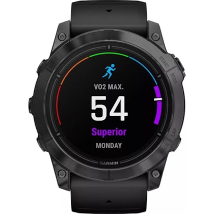 Smartwatch Garmin Epix Pro (Gen 2) Sapphire Edition GPS 42MM - Carbon Grey/Black ( preto )