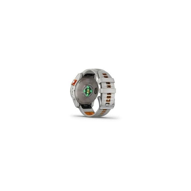 Smartwatch Garmin Fenix 7 Pro Sapphire Solar 010-02777-23 47mm - Cinza / Pulseira branca e laranja-51e14e30-a55f-434b-9248-d5ad985f51b2