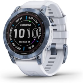 Smartwatch Garmin Fenix 7X Sapphire Solar 010-02541-14 51mm - Azul / Branco