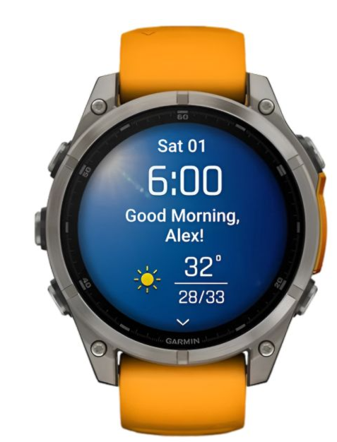 Smartwatch Garmin Fenix 8 010-02904-10 AMOLED 47MM - Orange