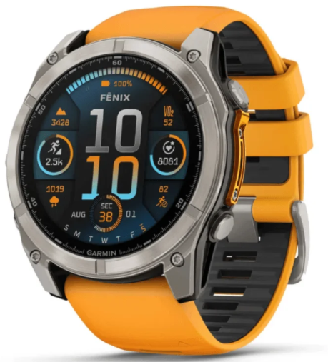 Smartwatch Garmin Fenix 8 010-02905-10 AMOLED Sapphire 51MM - Orange