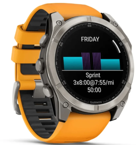 Smartwatch Garmin Fenix 8 010-02905-10 AMOLED Sapphire 51MM - Orange