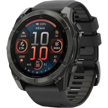 Smartwatch Garmin Fenix 8 010-02905-20 AMOLED Sapphire 51MM - Preto