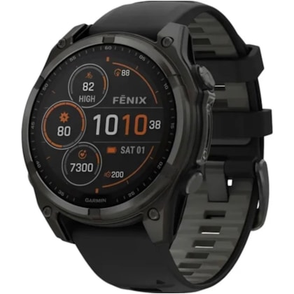 Smartwatch Garmin Fenix 8 Sapphire Solar 47MM (010-02906-10) - Preto ( Outlet )