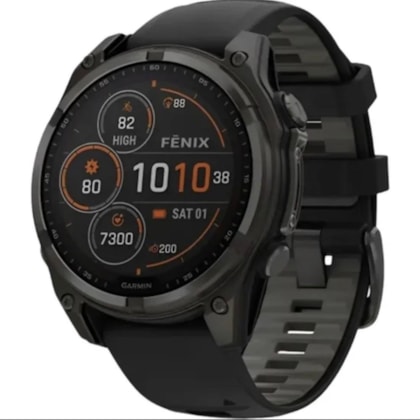 Smartwatch Garmin Fenix 8 Sapphire Solar 51MM (010-02907-10) - Preto