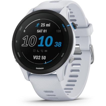 Smartwatch Garmin Forerunner 255 Music 010-02641-20 com 4GB / 5 Atm / Bluetooth - Branco