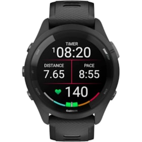 Smartwatch Garmin Forerunner 265 010-02810-00 com GPS/Wi-Fi - Preto