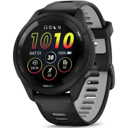 Smartwatch Garmin Forerunner 265 010-02810-00 com GPS/Wi-Fi - Preto