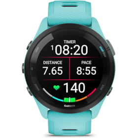 Smartwatch Garmin Forerunner 265 010-02810-02 com GPS/Wi-Fi - Azul Claro / Preto