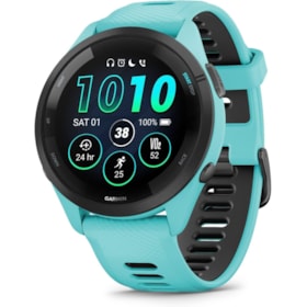 Smartwatch Garmin Forerunner 265 010-02810-02 com GPS/Wi-Fi - Azul Claro / Preto