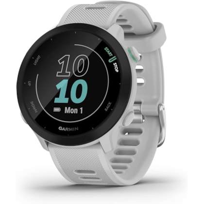 Smartwatch Garmin Forerunner 55 010-02562-10 com GPS/Bluetooth - Branco