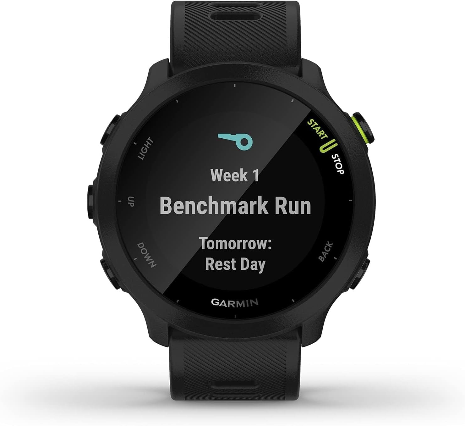 Garmin Forerunner 55 黒色 Relógio Garmin Forerunner 55 - Black - 010-02562-00 - Mais Store