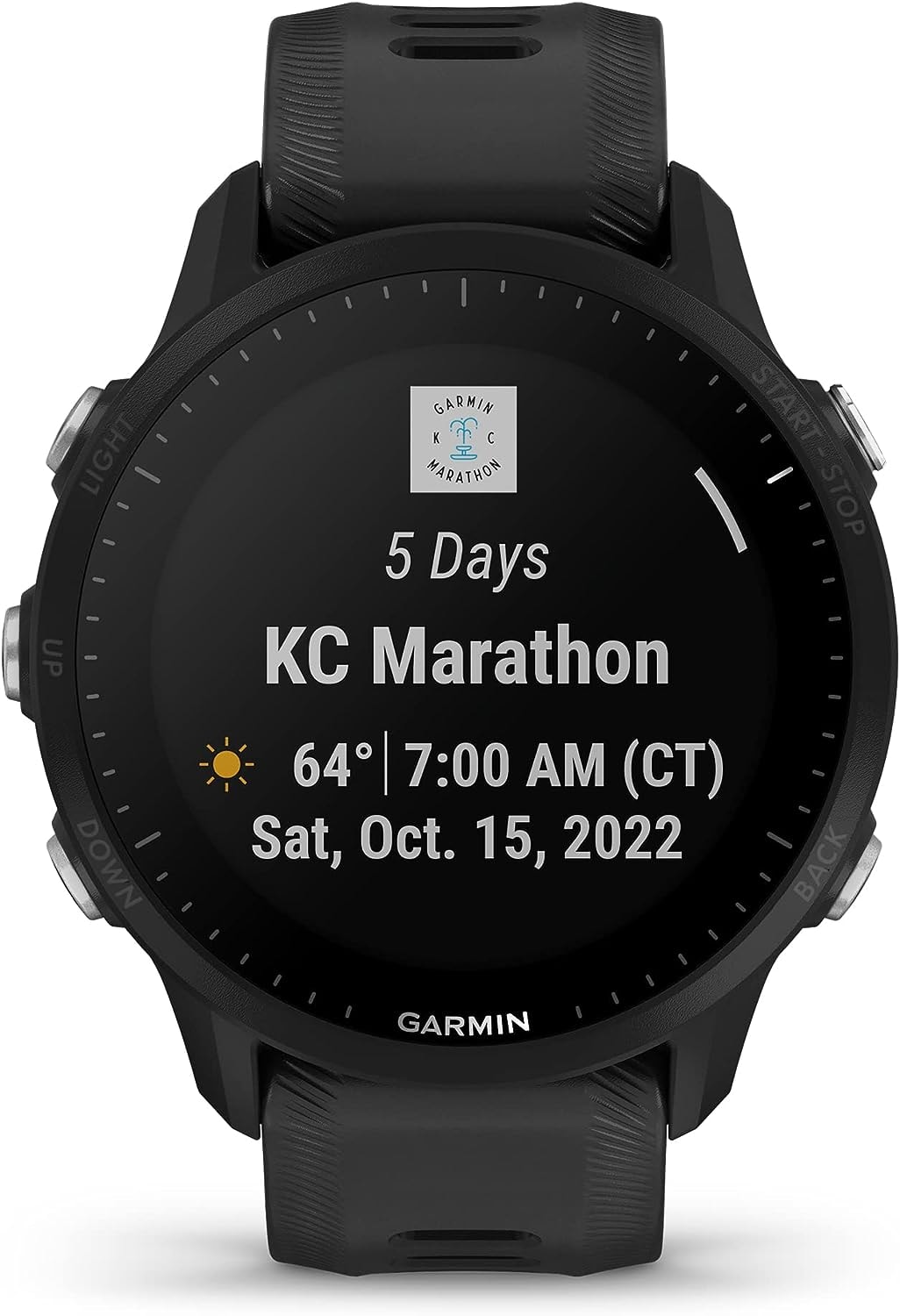 Smartwatch Garmin Forerunner 955 Solar 010-02638-00 47mm - Preto