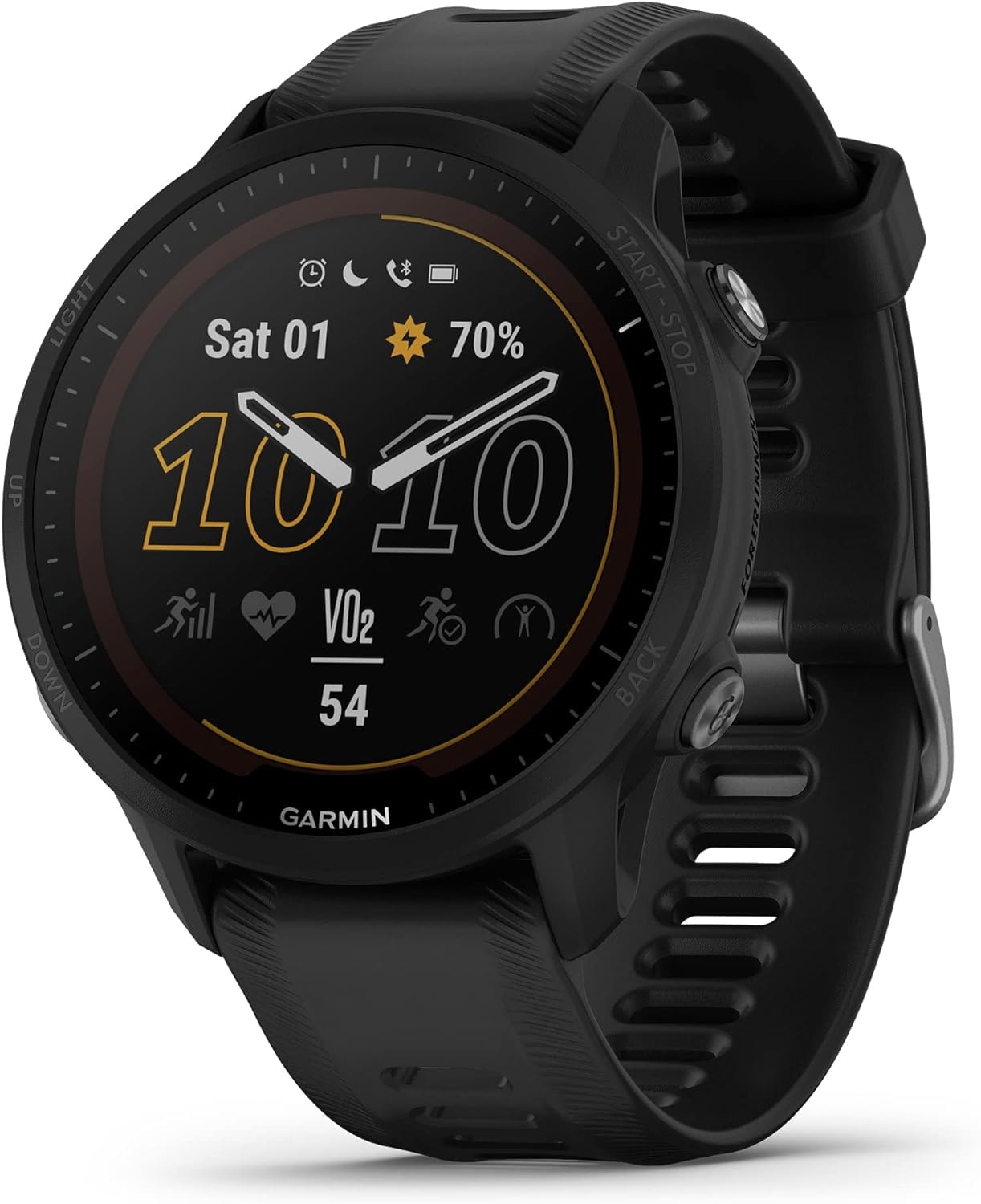 【美品】GARMIN FORERUNNER 955 ブラック Smartwatch Garmin Forerunner 955 Solar 010-02638-00 47mm - Preto