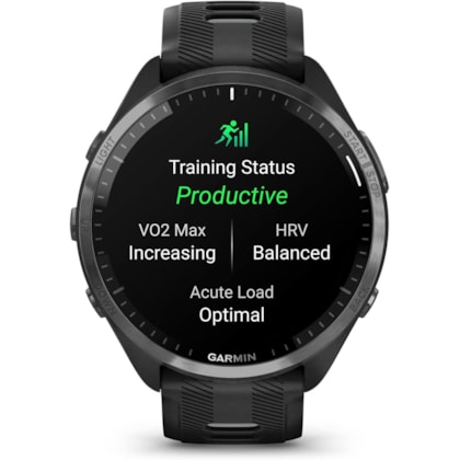 Smartwatch Garmin Forerunner 965 010-02809-00 com GPS/Bluetooth - Preto