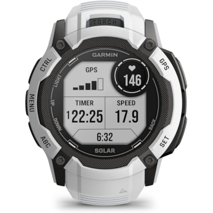 Smartwatch Garmin Instinct 2X Solar GPS 010-02805-11 - Branco