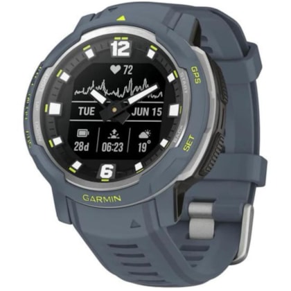 Smartwatch Garmin Instinct Crossover 010-02730-14 com GPS/Bluetooth - Blue Granite ( Azul )