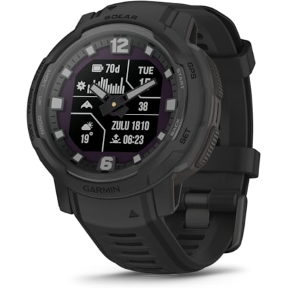 Smartwatch Garmin Instinct Crossover Solar 010-02730-11 - Graphite ( Cinza )