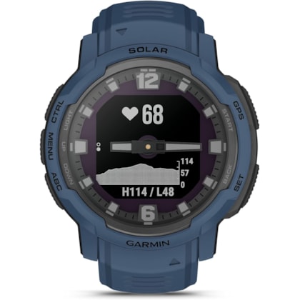 Smartwatch Garmin Instinct Crossover Solar 010-02730-11 - Tidal Blue ( Azul )