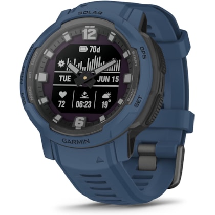 Smartwatch Garmin Instinct Crossover Solar 010-02730-11 - Tidal Blue ( Azul )