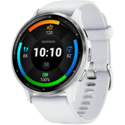 Smartwatch Garmin Venu 3 010-02784-01 com Tela Amoled / 5 Atm / 45MM / Wi-Fi / 8GB - Branco