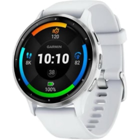 Smartwatch Garmin Venu 3 010-02784-01 com Tela Amoled / 5 Atm / 45MM / Wi-Fi / 8GB - Branco