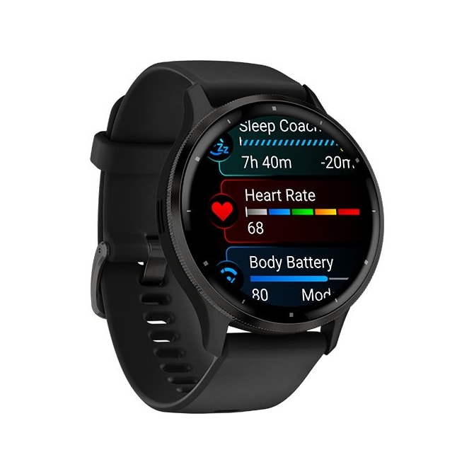 Smartwatch Garmin Venu 3 010-02784-01 com Tela Amoled / 5 Atm / 45MM / Wi-Fi / 8GB - Preto-bd8b1483-2dd3-4738-858a-e097c7e75450