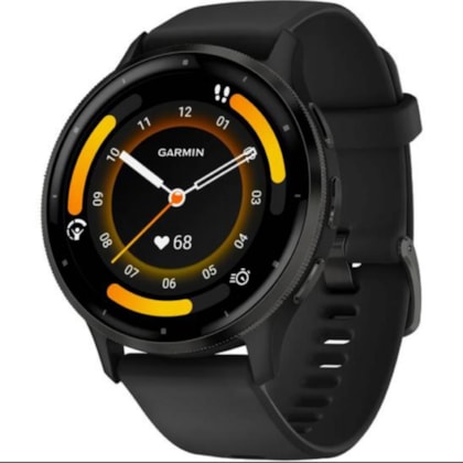 Smartwatch Garmin Venu 3 010-02784-01 com Tela Amoled / 5 Atm / 45MM / Wi-Fi / 8GB - Preto