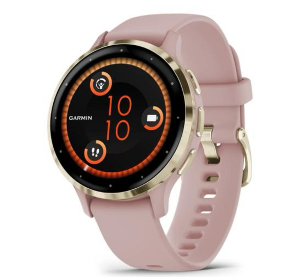 Smartwatch Garmin Venu 3S 010-02785-03 com GPS/Wi-Fi - Rose Gold