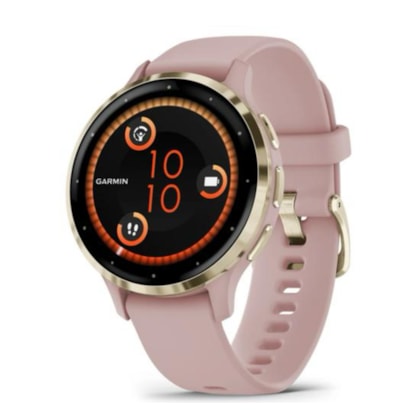 Smartwatch Garmin Venu 3S 010-02785-03 com GPS/Wi-Fi - Rose Gold