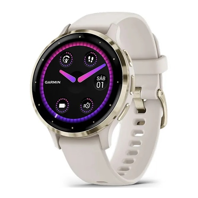 Smartwatch Garmin Venu 3S 010-02785-04 com GPS/Wi-Fi - Soft Gold-ee85f60f-efc3-4ed6-a55a-2855cbaba231