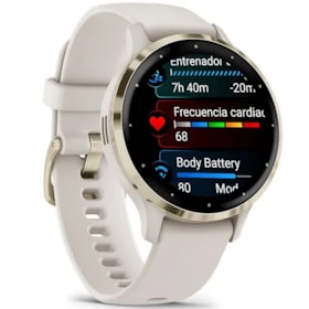 Smartwatch Garmin Venu 3S 010-02785-04 com GPS/Wi-Fi - Soft Gold