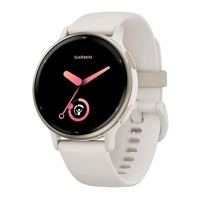 Smartwatch Garmin Vivoactive 5 010-02862-11 com GPS/Wi-Fi - Aluminum/Ivory Gold-90356366-c902-4b66-b926-8b1b17c6ee46