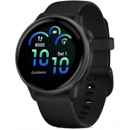 Smartwatch Garmin Vivoactive 6 42MM 010-02985-00 com GPS/Wi-Fi - Slate Black ( Preto ) ( Outlet )
