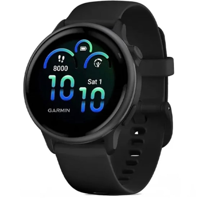 Smartwatch Garmin Vivoactive 6 42MM 010-02985-00 com GPS/Wi-Fi - Slate Black ( Preto ) ( Outlet )-a0fd2f4a-fd86-4979-b566-0d931a157eff