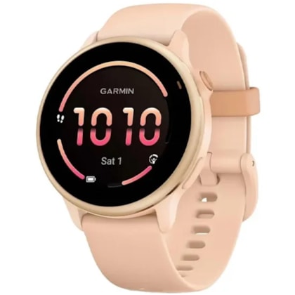 Smartwatch Garmin Vivoactive 6 42MM 010-02985-03 com GPS/Wi-Fi - Pink Dawn ( Rosa )