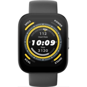 Smartwatch Xiaomi Amazfit Bip 5 A2215 com Tela 1.91 / IP68 / Bluetooth / Sensor HR Integrado - Soft Black ( preto )