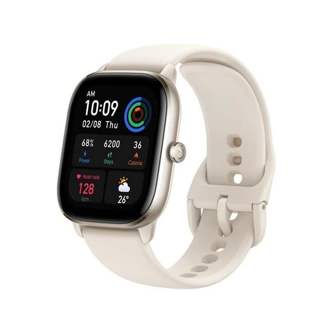 Smartwatch Xiaomi Amazfit GTS 4 mini Branco - pulseira de borracha-d02bac70-e929-45db-accc-ae99932bbdf9