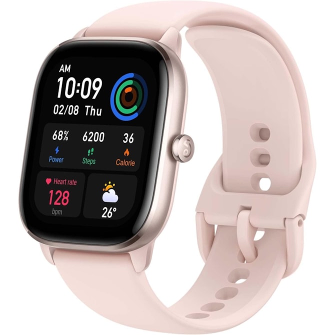 Smartwatch Xiaomi Amazfit GTS 4 mini Rosa - pulseira de borracha-c8972423-4333-4499-83b8-37531f31ba6a